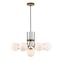 Z-Lite Parsons 9 Light Chandelier, Matte Black, Olde Brass & Opal 477-9MB-OBR - alternate 5